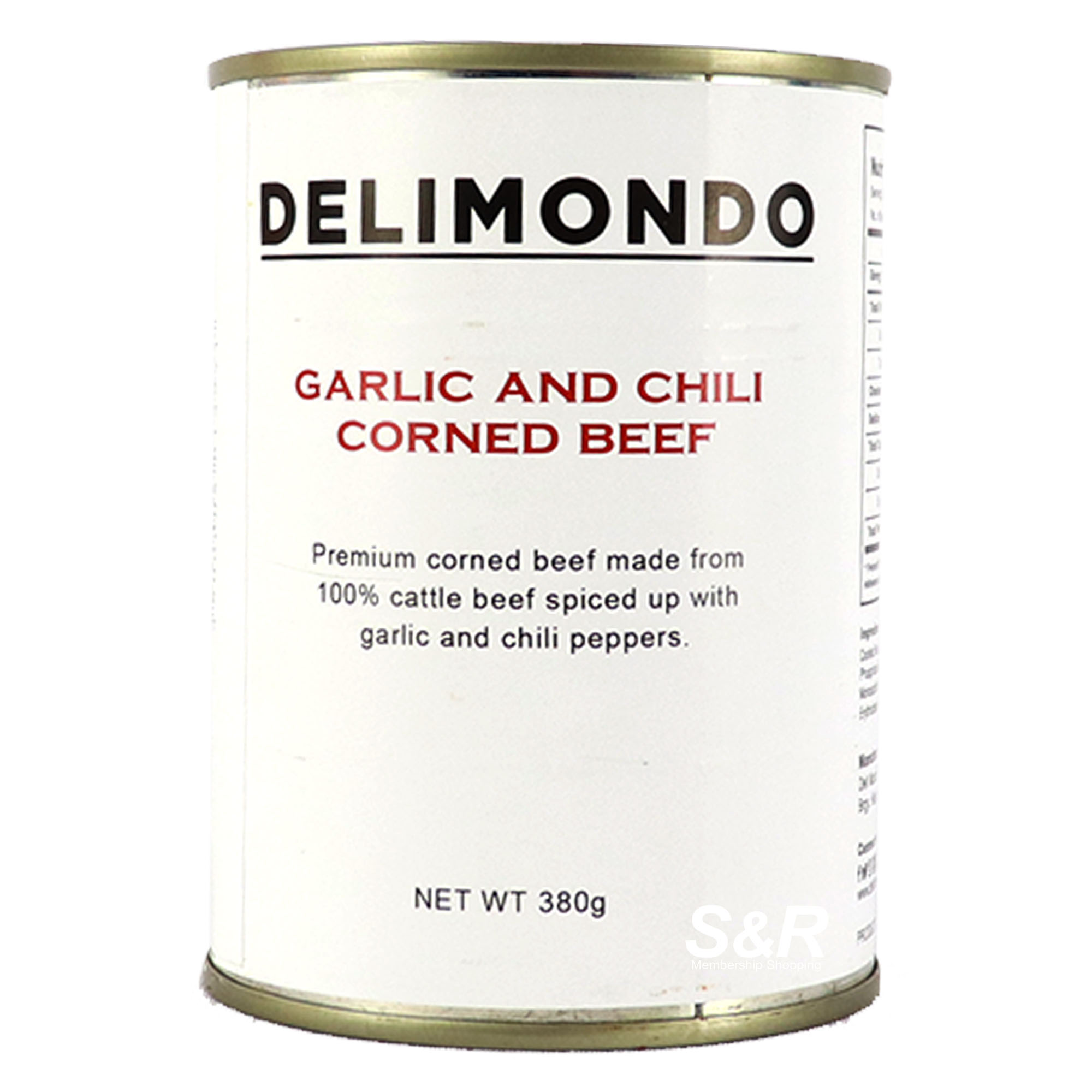 Delimondo Garlic and Chili Corned Beef 380g